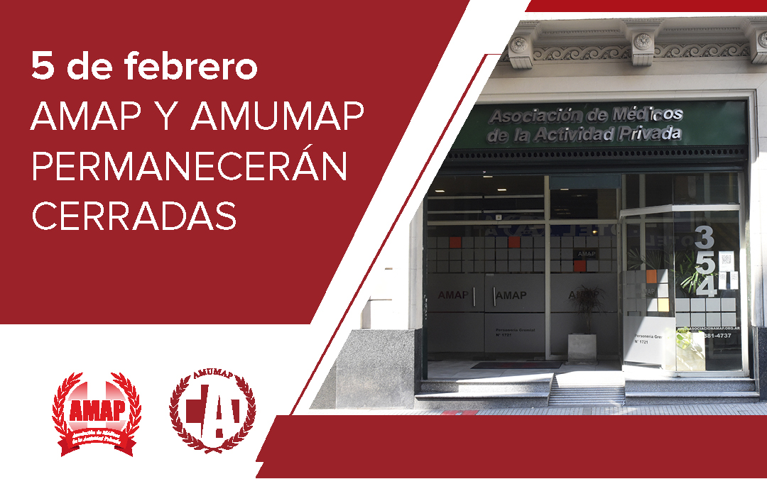 El 5 de Febrero la AMUMAP permanecerá cerrada