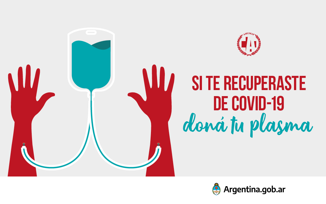 Donación de Plasma de pacientes recuperados de Coronavirus