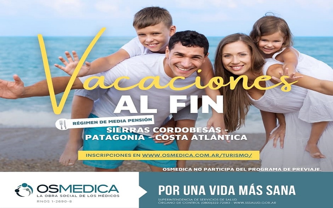 Promociones en turismo para afiliados a Osmédica