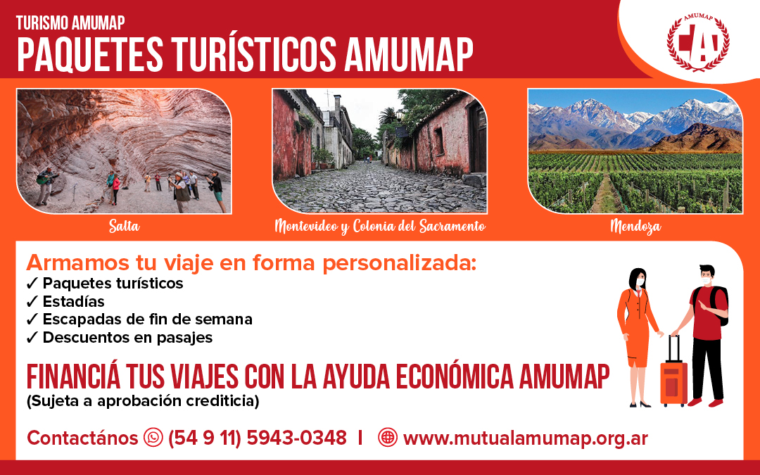 Finalizado Turismo Amumap: Paquetes a Salta, Montevideo, Colonia y Mendoza